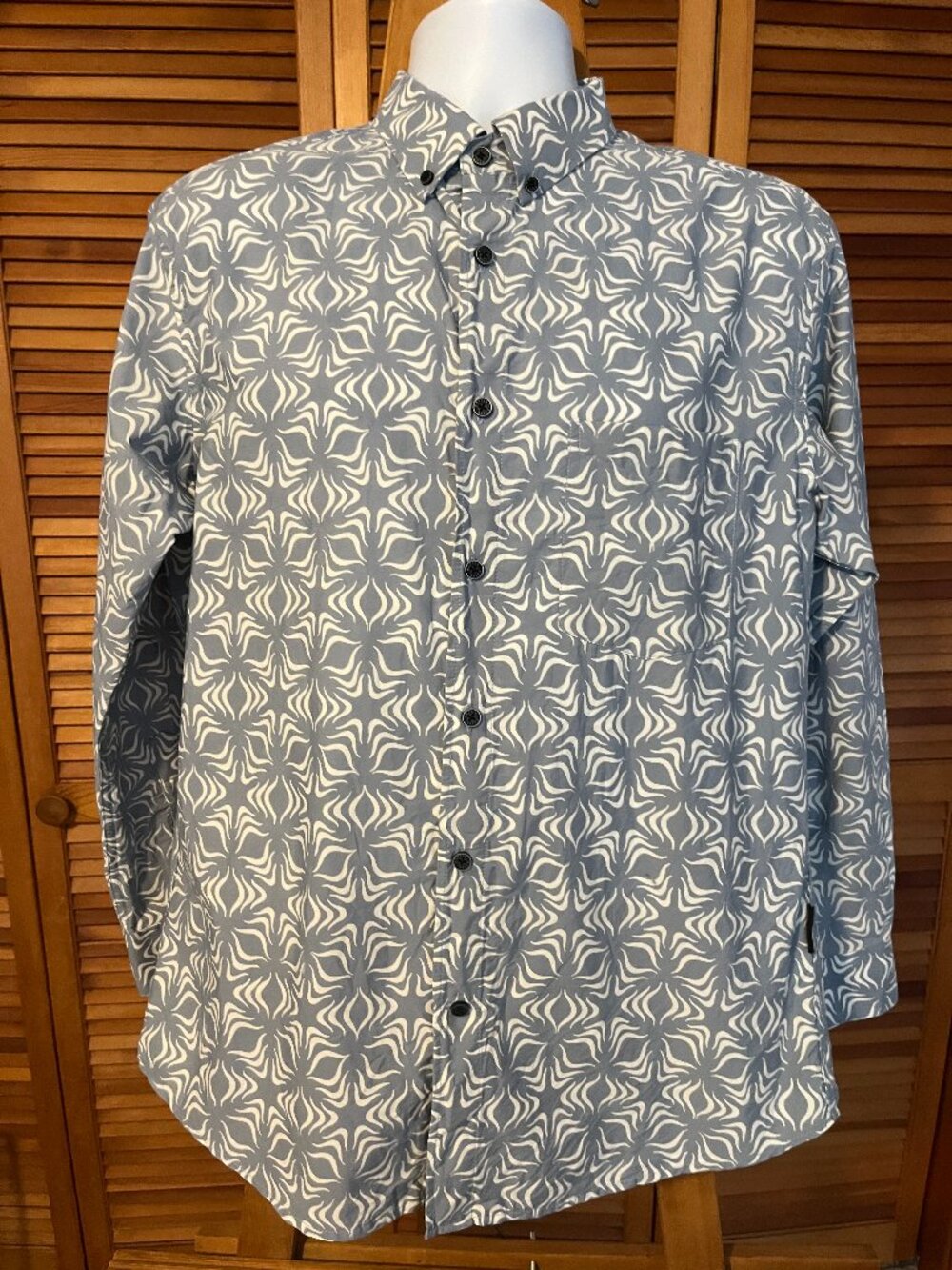 KAPTEN BATIK MASTERPIECE BATIK SHIRT - SZ XL CUSTOM SLIM FIT - LONG SLEEVE